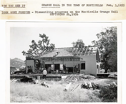 Grange Hall Dismantling