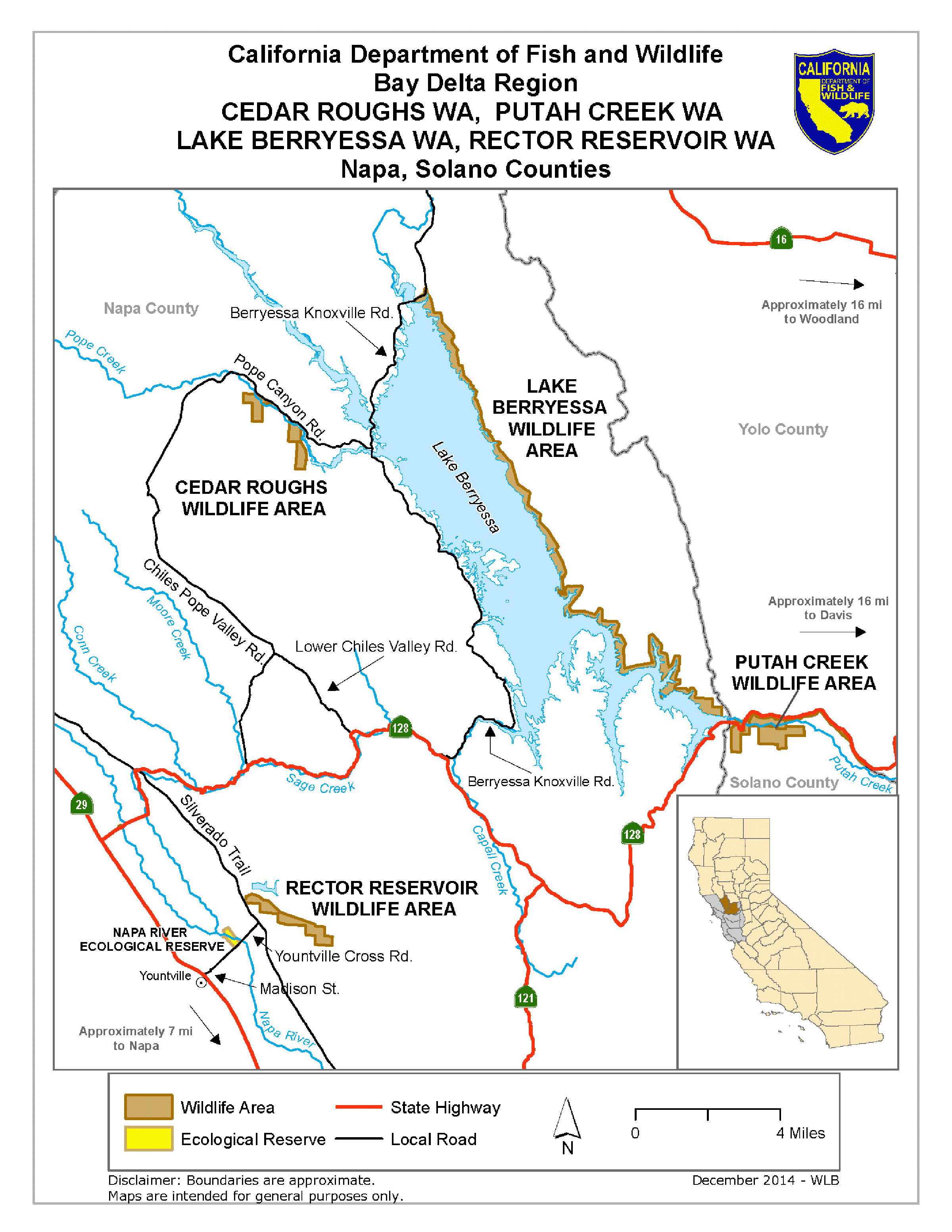 Berryessa Wildlife Area Map