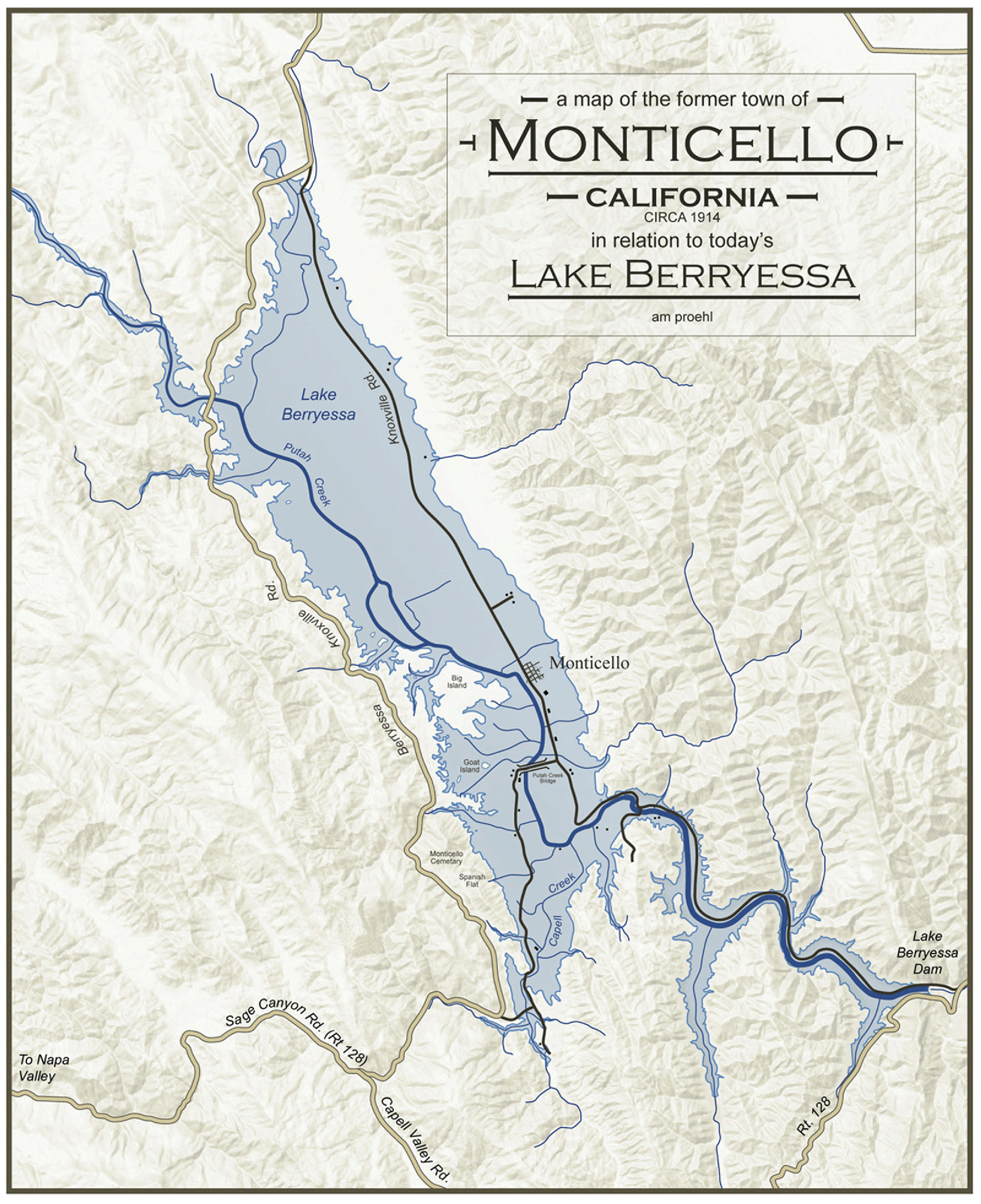 Lake Berryessa & Monticello Overlay